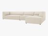 Micadoni Ecksofa Ruby 5-Sitzer Rechts Kord Scala Helles Beige Bild 3