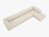 Micadoni Ecksofa Ruby 5-Sitzer Rechts Kord Scala Helles Beige Bild 4