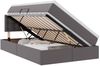 vidaXL Bett mit Stauraum und LED mit LED Grau 120 x 200 cm Kunstleder 3371027 Bild 2