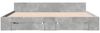 vidaXL Bettgestell mit Schubladen Betongrau 180x200 cm Holzwerkstoff 3280730 Bild 4