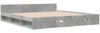 vidaXL Bettgestell mit Schubladen Betongrau 180x200 cm Holzwerkstoff 3280730 Bild 3