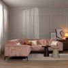 Bronx71 Ecksofa Vegas rosa Chenille links/rechts Bild 1