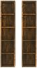 vidaXL CD-Regale 2 Stk. Räuchereiche 21x16x93,5 cm Holzwerkstoff 815318 Bild 4