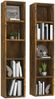 vidaXL CD-Regale 2 Stk. Räuchereiche 21x16x93,5 cm Holzwerkstoff 815318 Bild 3