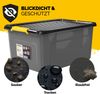 MONZANA® 6x Aufbewahrungsbox mit Deckel 40L Kunststoff Bild 5