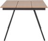 Gartentisch >Toronto< in Teakoptik-natur / Aluminium Schwarz - 220x74x100 (BxHxT) Bild 4