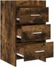 vidaXL Nachttische Geräucherte Eiche 40 x 36 x 70 cm Holzwerkstoff 8011031 Bild 3
