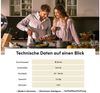 Hoffmann Germany Milchtopf Stieltopf Aluguss mit Ausgießer Ø 18 cm Deckel – Made in Germany, Aluguss (Set, 2-tlg, 1x Milchtopf Ø 18 cm + 1x Glasdeckel), Ausgießer, abnehmbarer Griff, Antihaft, backofenfest, Induktion Bild 3