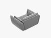Micadoni Sessel Kaelle 1-Sitzer Samt Bluvel Grau Bild 3