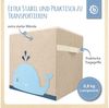 Praktische Spielzeugbox fürs Kinderzimmer, Wal, natur, 33 x 33 x 33 cm, von Bieco Bild 4