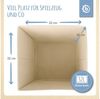 Praktische Spielzeugbox fürs Kinderzimmer, Wal, natur, 33 x 33 x 33 cm, von Bieco Bild 3