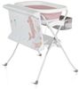 Cangaroo Babywanne Wickeltisch Como 2 in 1 faltbar, Wickelauflage, Zubehörfach rosa Bild 2