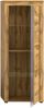 xonox. home Wohnen Jam X8BM9T10 Vitrine Glasvitrine Dekoschrank Glas-Kommode in Wotan Eiche Melamin, ca. B/H/T: 60 x 159 x 35 cm Bild 3
