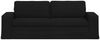 vidaXL Sofa Schwarz 222 x 80 x 82 cm Stoff 42024399 Bild 4