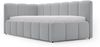 GRAINGOLD Cloud One Jugendbett 90x200, Einzelbett mit Bettkasten, mit Lattenrost, Velour-Stoff, Links, Grau Bild 2