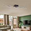 LED Deckenlampe, Wellen Design, schwarz, Länge 97 cm Bild 4