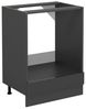 Herdumbauschrank R-Line Anthrazit Hochglanz 60 cm ohne Arbeitsplatte Vicco Bild 3