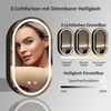 WDWRITTI Spiegelschrank Rund Bogen 70cm LED Badezimmerspiegelschrank mit Beleuchtung modern (Schrank Schwarz Oval, BxH:40x70cm) Stahlblechregale, mit Netzadapter, vormontiert, IP44 Bild 3