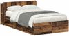 vidaXL Bettgestell mit Stauraum Altholz 120 x 200 cm Holzwerkstoff 3433363 Bild 2