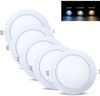 15w Ultra Slim LED Panel Einbauleuchte Deckeneinbau Panelleuchte IP40 rund Ø 200mm neutralweiß Bild 1