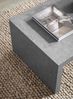 Couchtisch 110x55x35cm Beton-Optik Grau Rechteckig Design Wohnzimmertisch Bild 5