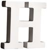 MDF Buchstabe H, FSC 100%, 11x2x11cm, weiß Bild 1