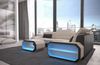 Ecksofa Verona L Form aus Stoff - Strukturstoff - elfenbein-schwarz - Links Bild 4