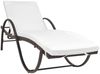 vidaXL Sonnenliege mit Auflage & Tisch Poly Rattan Braun 42885 Bild 2