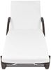 vidaXL Sonnenliege mit Auflage & Tisch Poly Rattan Braun 42885 Bild 4