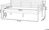 Tagesbett Holz THEZA 90 x 200 cm Naturfarben Bild 2
