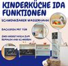 Coemo Spielküche Ida 4er Set aus Holz 4-tlg. Kinderküche in Türkis Bild 2