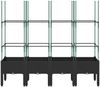 vidaXL Pflanzkübel mit Rankgitter Schwarz 160x40x142,5 cm PP 367963 Bild 3