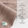 Uncover by Schiesser Duschtuchset Brooklyn - 2-teilig - 70 x 140 cm - Taupe Bild 2
