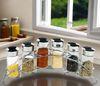 6-teiliges Gewürzständer-Set mit 90ml – Glas & Edelstahl Streuer für Ihre Gewürze Bild 4