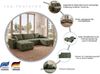 OTTO home Wohnlandschaft Bella U-Form, Breite 314 cm, Wonlandschaft, Schlaffunktion,Bonnelfederkern,Rückenkissen Bild 3