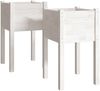 vidaXL Pflanzkübel 2 Stk. Weiß 40x40x70 cm Massivholz Kiefer 810792 Bild 2