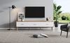TV-Schrank B 150 x T 39 x H 35 cm aus Spanplatte in Holzoptik/Weiß, mit 3 Schubladen Bild 3