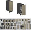 Apothekerschrank Fame-Line Eiche Paneel 30 cm ohne Arbeitsplatte Vicco Bild 5