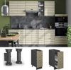 Apothekerschrank Fame-Line Eiche Paneel 30 cm ohne Arbeitsplatte Vicco Bild 2