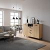 Sideboard Noppen 100x150x38 cm Eicheoptik [en. casa] Bild 4