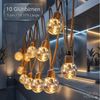 Norvéa Home Lichterkette Solar Lichterkette Außen Glühbirnen Juteseil IP44 Warmweiß, Solar Lichterkette IP44, G40 Fairy Light, 8 Modi, Juteseil Bild 2