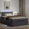 vidaXL Ottoman-Bett mit Matratzen & LEDs Grau 120x190 cm Kunstleder 3312145 Bild 3