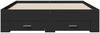 vidaXL Bettgestell mit Schubladen Schwarz 140x190 cm Holzwerkstoff 3280399 Bild 4