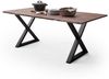 Baumkantentisch >Calabria< in Akazie walnuss/anthrazit - 160x76,5x90 (BxHxT) Bild 2