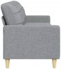 vidaXL 3-Sitzer-Sofa Hellgrau 210 cm Stoff 4007414 Bild 5