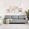vidaXL 3-Sitzer-Sofa Hellgrau 210 cm Stoff 4007414 Bild 3