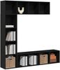 vidaXL Bücherregal 3 pcs Schwarz Eichen-Optik 36 x 30 x 143 cm 3333046 Bild 3