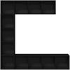 vidaXL Bücherregal 3 pcs Schwarz Eichen-Optik 36 x 30 x 143 cm 3333046 Bild 4