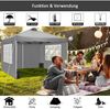 COBIZI Pavillon 3x3m Wasserdicht Stabil Winterfest mit 4 Seitenteilen & Sandsack Bild 2