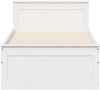 vidaXL Massivholzbett ohne Matratze mit Kopfteil Weiß 90x190 cm 3308787 Bild 4